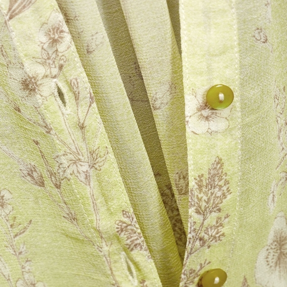 Flower Printed Long Sleeve Blouse - Picture 8 of 8